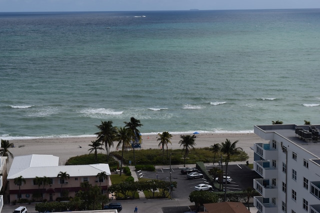 property view of water with a view of the beach