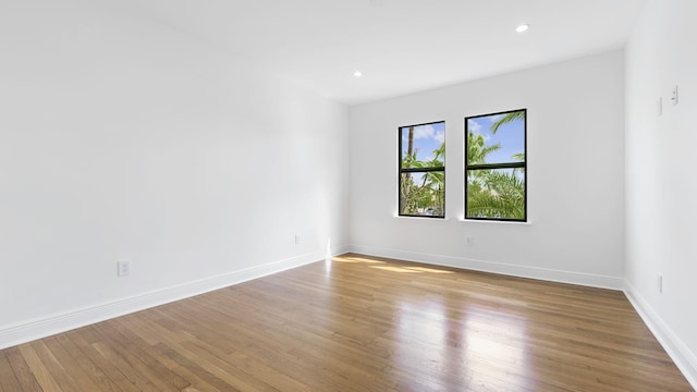 empty room featuring light hardwood / wood-style flooring