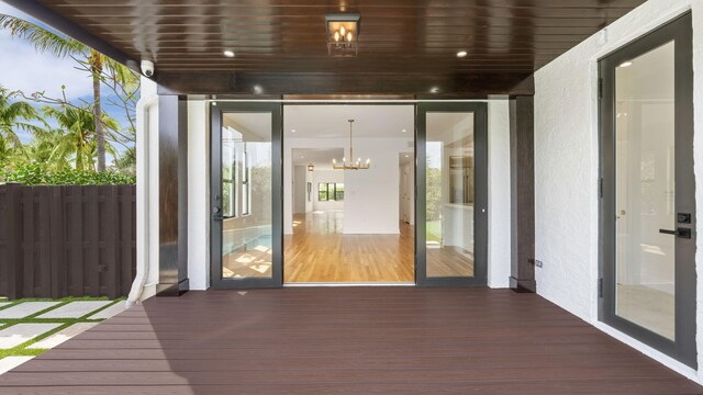 empty room featuring light hardwood / wood-style flooring