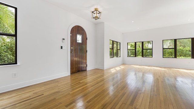 interior space featuring light hardwood / wood-style flooring