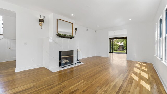 interior space featuring light wood-type flooring