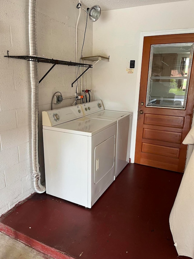 washroom featuring separate washer and dryer