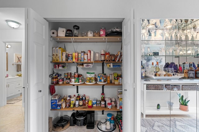 view of pantry