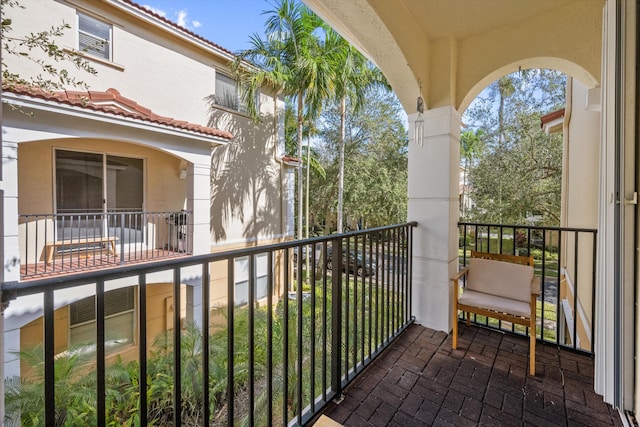 view of balcony