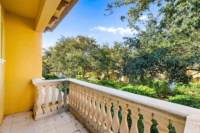 view of balcony