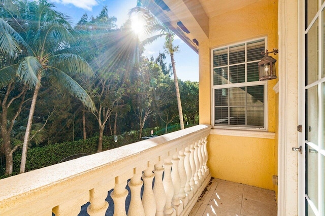 view of balcony