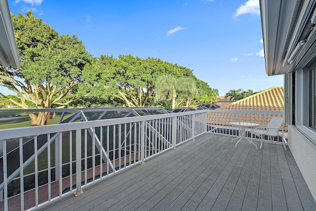 view of wooden terrace