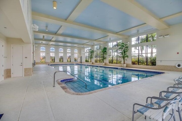 view of pool with a patio