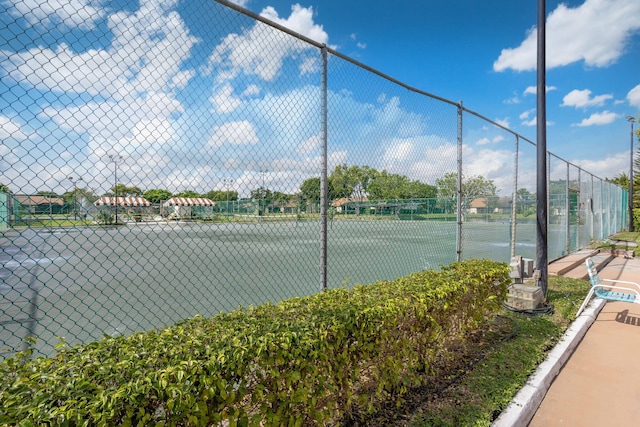 view of tennis court