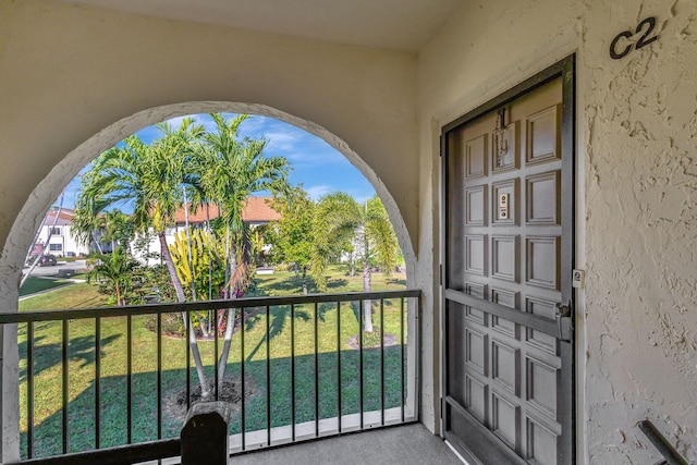 view of balcony