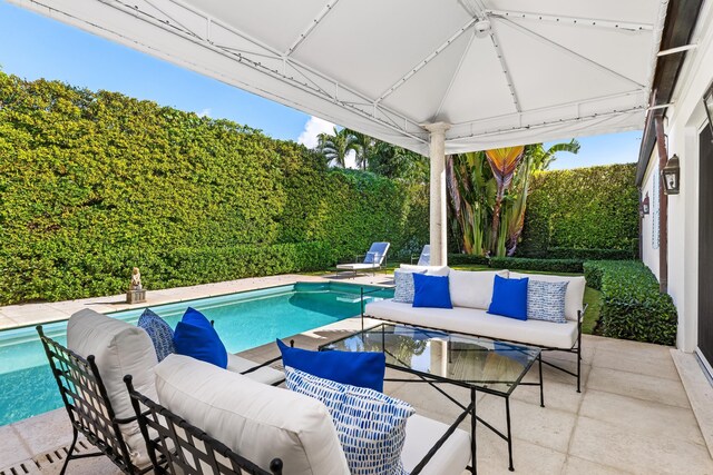 view of pool with a patio