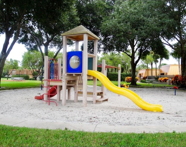 view of play area