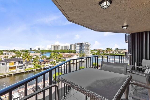 899 Jeffery St Unit 604, Boca Raton, FL 33487 - balcony with a water view