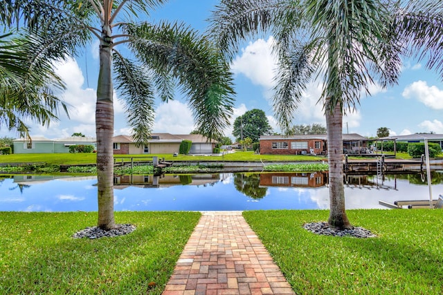 view of water feature