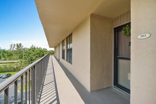 view of balcony