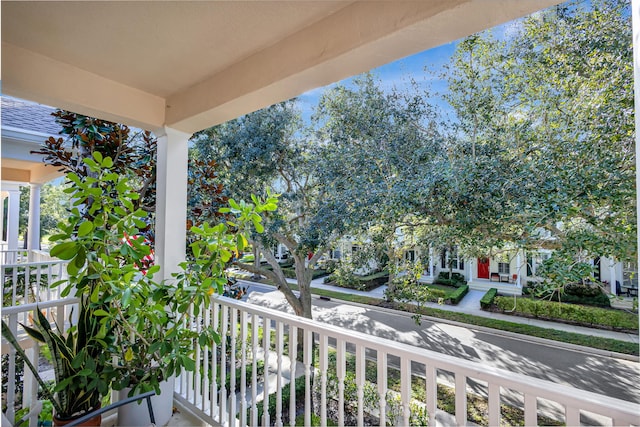 view of balcony