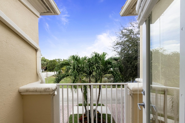 view of balcony