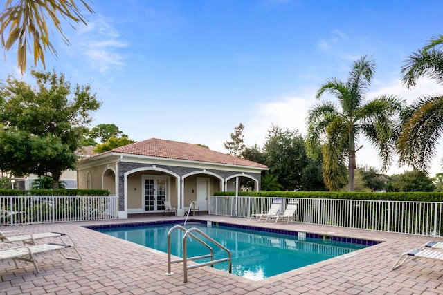 view of pool with a patio area