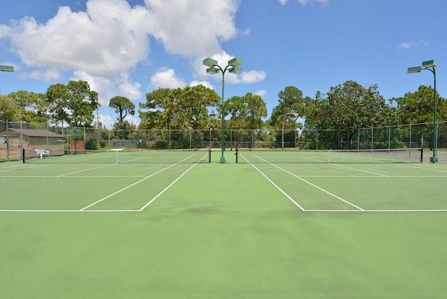 view of tennis court