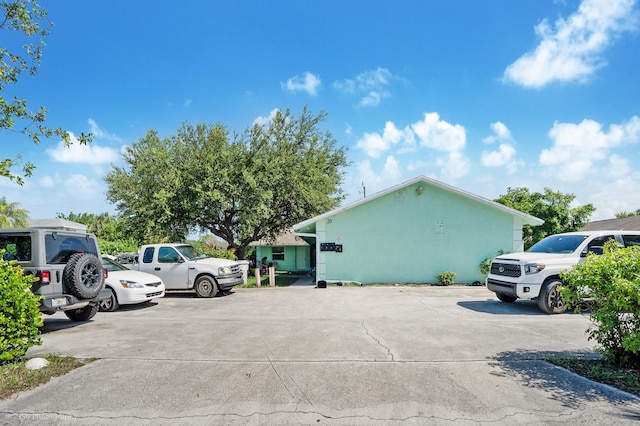 view of car parking