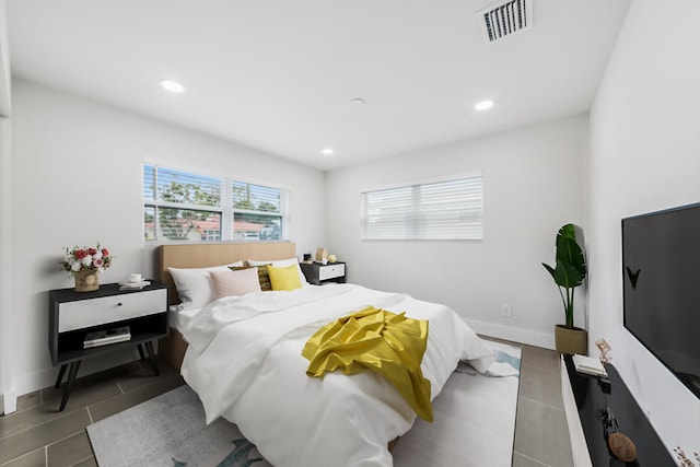 view of tiled bedroom