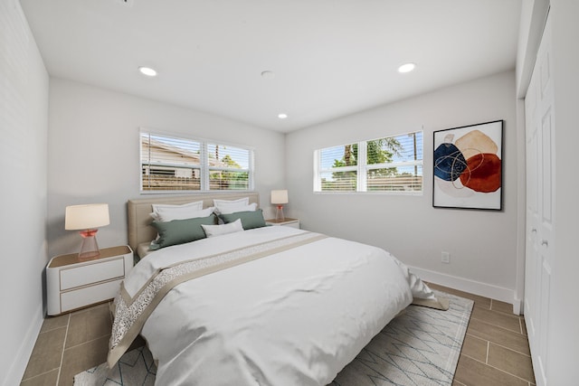 bedroom featuring a closet