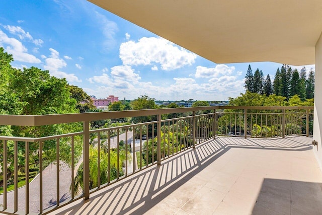 view of balcony