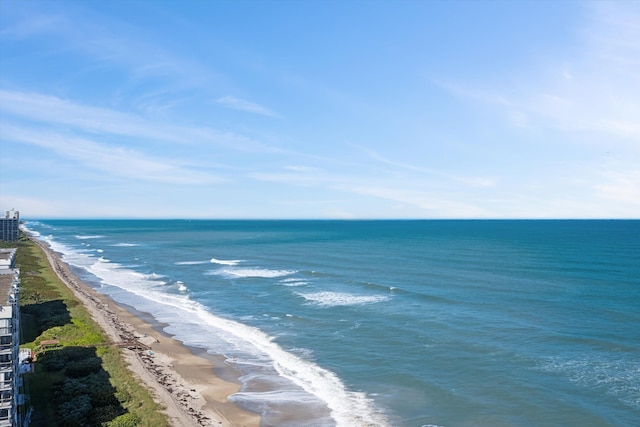 property view of water with a view of the beach