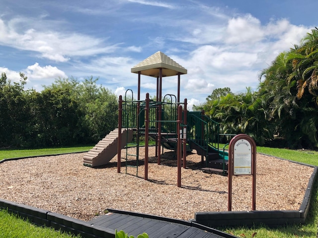 view of jungle gym