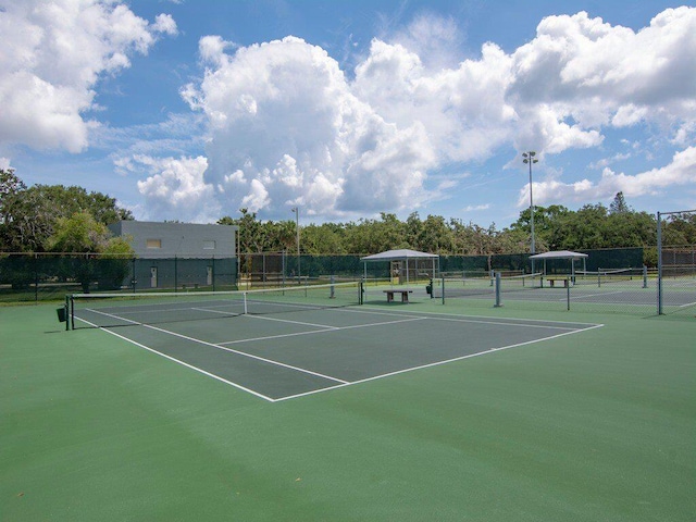 view of tennis court