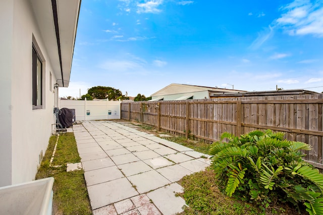 view of yard featuring a patio area