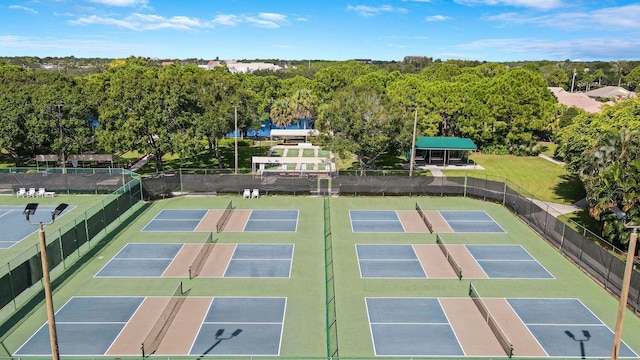 view of sport court