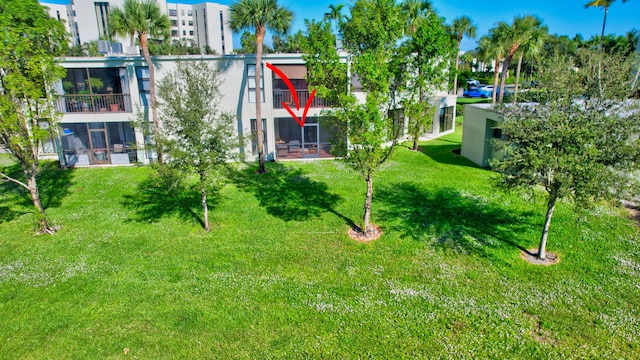 view of home's community featuring a yard