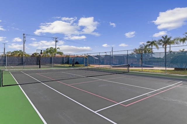 view of sport court