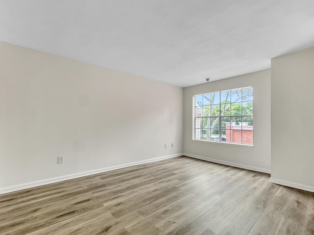 empty room featuring light hardwood / wood-style flooring