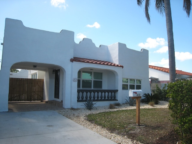 view of mediterranean / spanish home