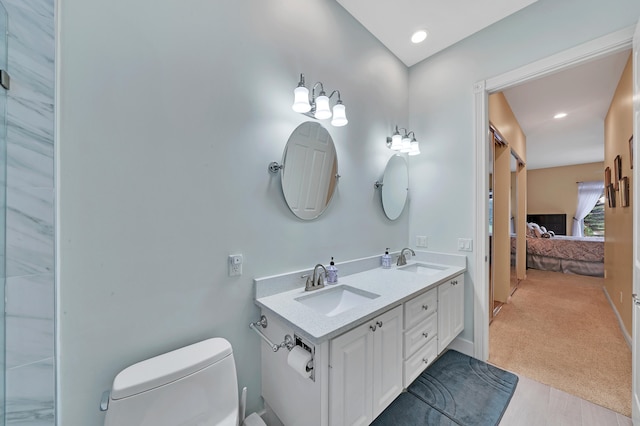 bathroom with toilet and sink