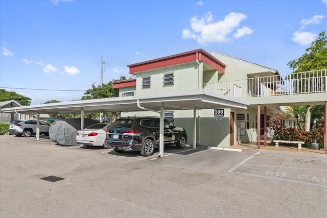 view of car parking