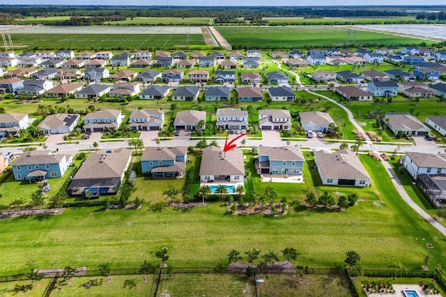 drone / aerial view featuring a rural view