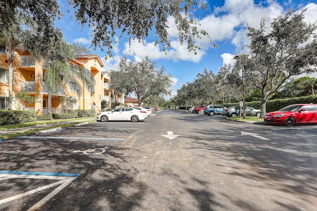 view of parking / parking lot