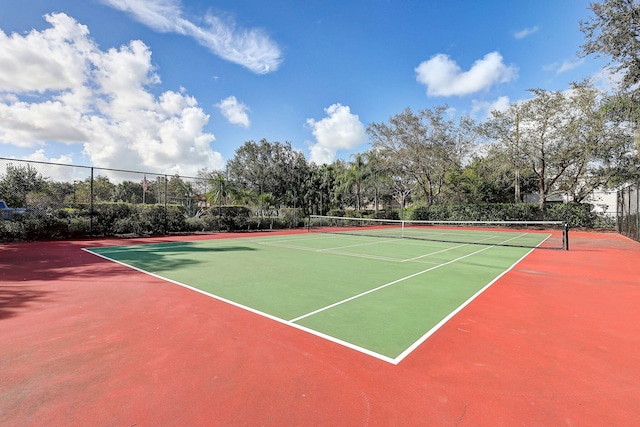 view of tennis court