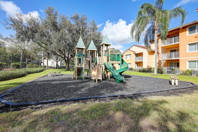 view of jungle gym