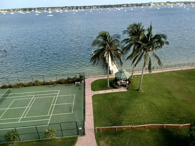 view of water feature