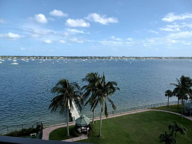 view of water feature