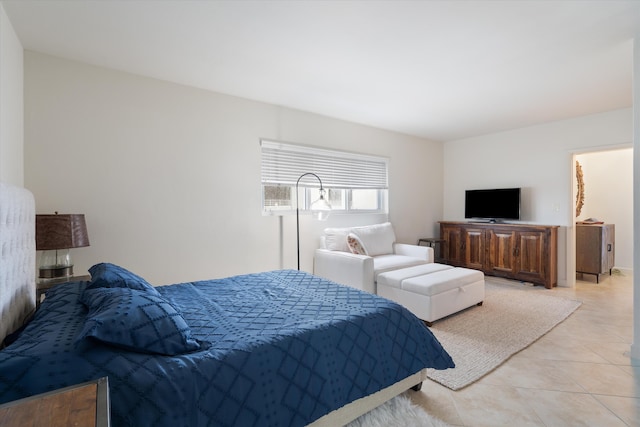 view of tiled bedroom