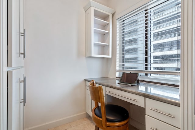 view of tiled office