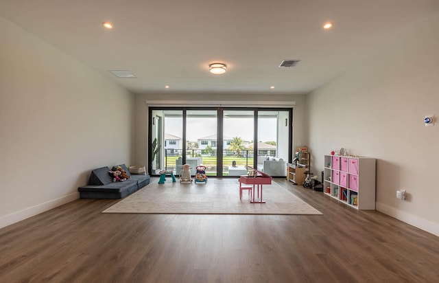 interior space featuring hardwood / wood-style floors