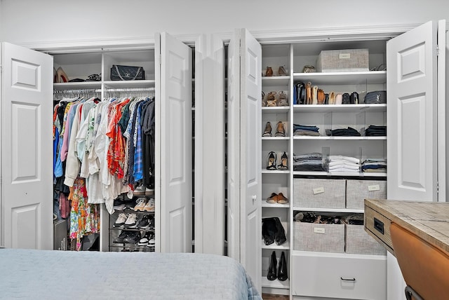 view of closet