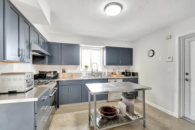 kitchen featuring appliances with stainless steel finishes and sink