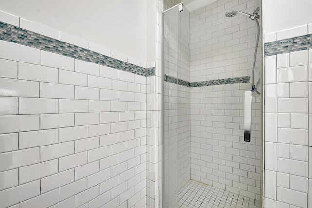 bathroom with walk in shower